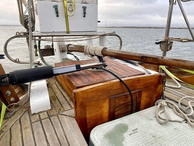 Scott Jones aboard the classic 32ft Atkin designed Thistle shared some pixs and thoughts